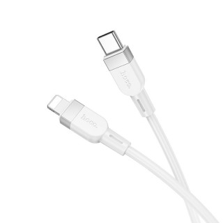Кабель Type-C - Lightning HOCO X109, PD 27W 3А, силиконовый, 100см, белый