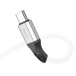 Кабель USB - Type-C HOCO X86, 3А, силиконовый, 100см, белый