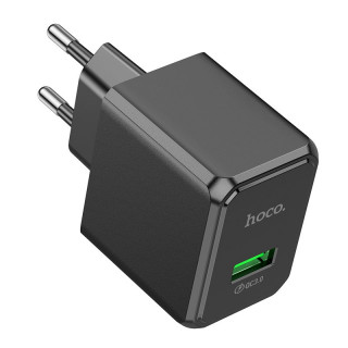 СЗУ HOCO CS12A Ocean, 3A, черный, USB-A 18W, QC3.0