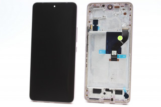 Дисплей Xiaomi 12 Lite, оригинальная OLED матрица, в розовой рамке, K-1