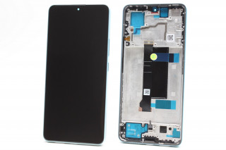 Дисплей Xiaomi Redmi Note 13 Pro 5G, Poco X6 5G, AMOLED в синей рамке, оригинал
