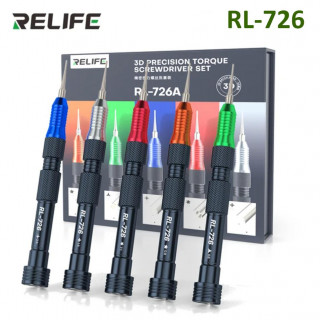 Набор из 5 динамометрических отверток Relife RL-726 с 3D битами