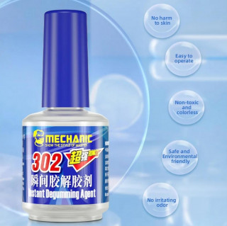 Жидкость для удаления суперклея Mechanic MCN-302, с кисточкой, 20 мл