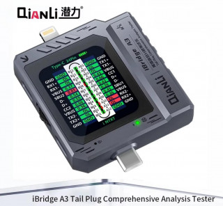 Тестер Qianli iBridge A3 для проверки разъемов Type-C и Lightning без разбора телефона