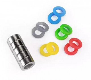 YCS набор цветных колечек с магнитом