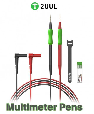 Щупы 2UUL MT01 для мультиметра, силиконовые, 75 см, сменные острые иглы
