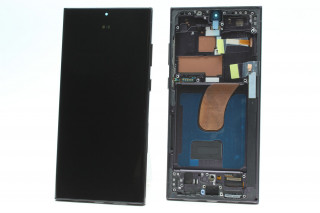Дисплей Samsung S918B Galaxy S23 Ultra, OLED в черной рамке, К-1