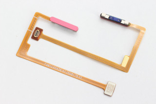 Шлейф Realme C75 4G (RMX3941) со сканером отпечатка, красный, оригинал