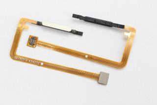 Шлейф Samsung A065F Galaxy A06 со сканером отпечатка и толкателем кнопки включения, золото, К-1