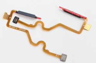 Шлейф Tecno Spark Go 2 (KM4), Infinix Smart 10 (X6725), сканера отпечатка, черный, К-1