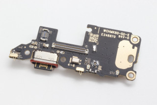 Нижняя плата (шлейф) Xiaomi Poco F7 Pro, с разъемом зарядки и считывателем SIM, K-2