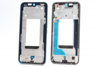 Рамка дисплея Tecno Pova 7 Pro 5G (LJ8), серебро, оригинал
