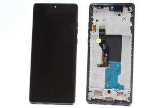Дисплей Motorola Edge 50 Fusion, POLED в синей рамке, оригинал