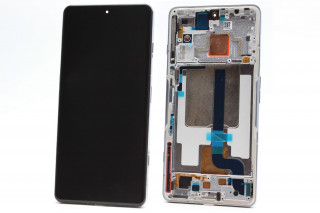 Дисплей Xiaomi Poco F4 GT, в серебристой рамке, оригинал