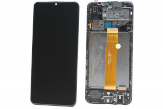 Дисплей Samsung A125F, A127F, M127 Galaxy A12, A12s, M12, матрица оригинал, в рамке, (ver. M127F), К-1