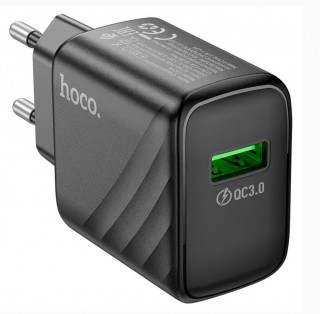 СЗУ HOCO CS21A, 3A, черный, USB, 18W, QC3.0