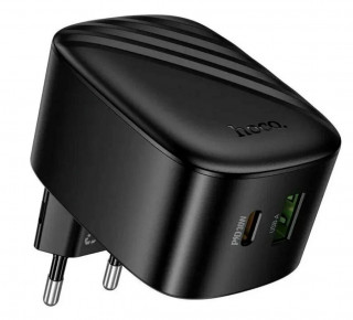 СЗУ HOCO CS102A, 3A, черный, USB и Type-C, PD30W, QC3.0