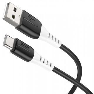 Кабель USB - Type-C HOCO X82, 3А, силиконовый, 100см, черный